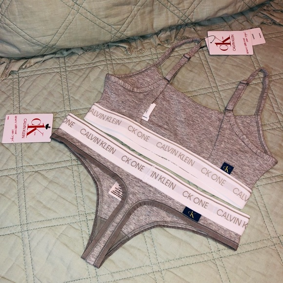CK One thong and bralette set (M) - Picture 4 of 4